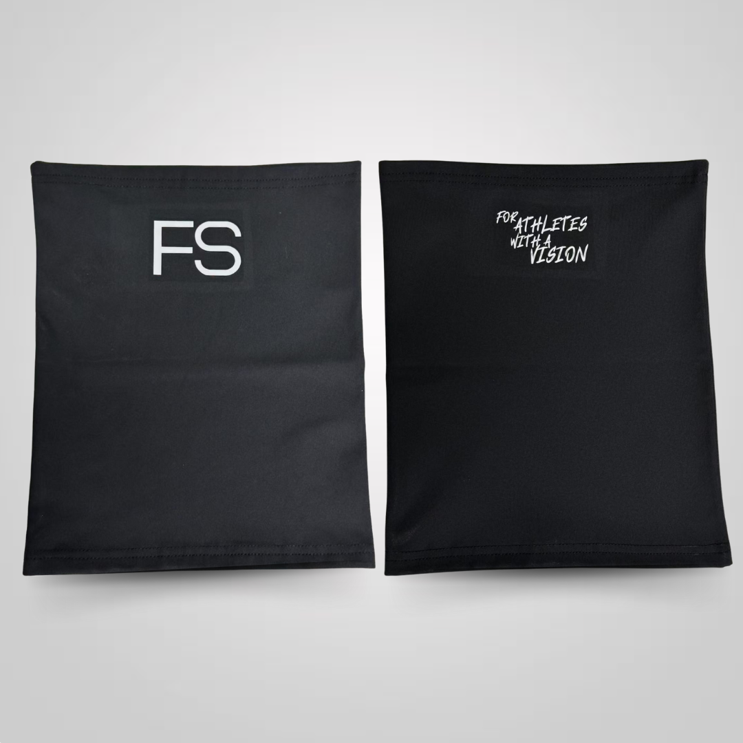 Bild von FS FS Schal in Schwarz- FS Logo avorne, Hinten Schrift: For Athletes with a Vision